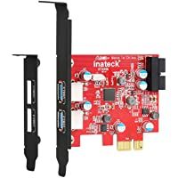 Los mejores  - Inateck PCIe USB 3.0 Tarjeta Controladora PCI Express de 2 Puertos- Mini PCIe Tarjeta de expansión USB 3.0 Adaptador…